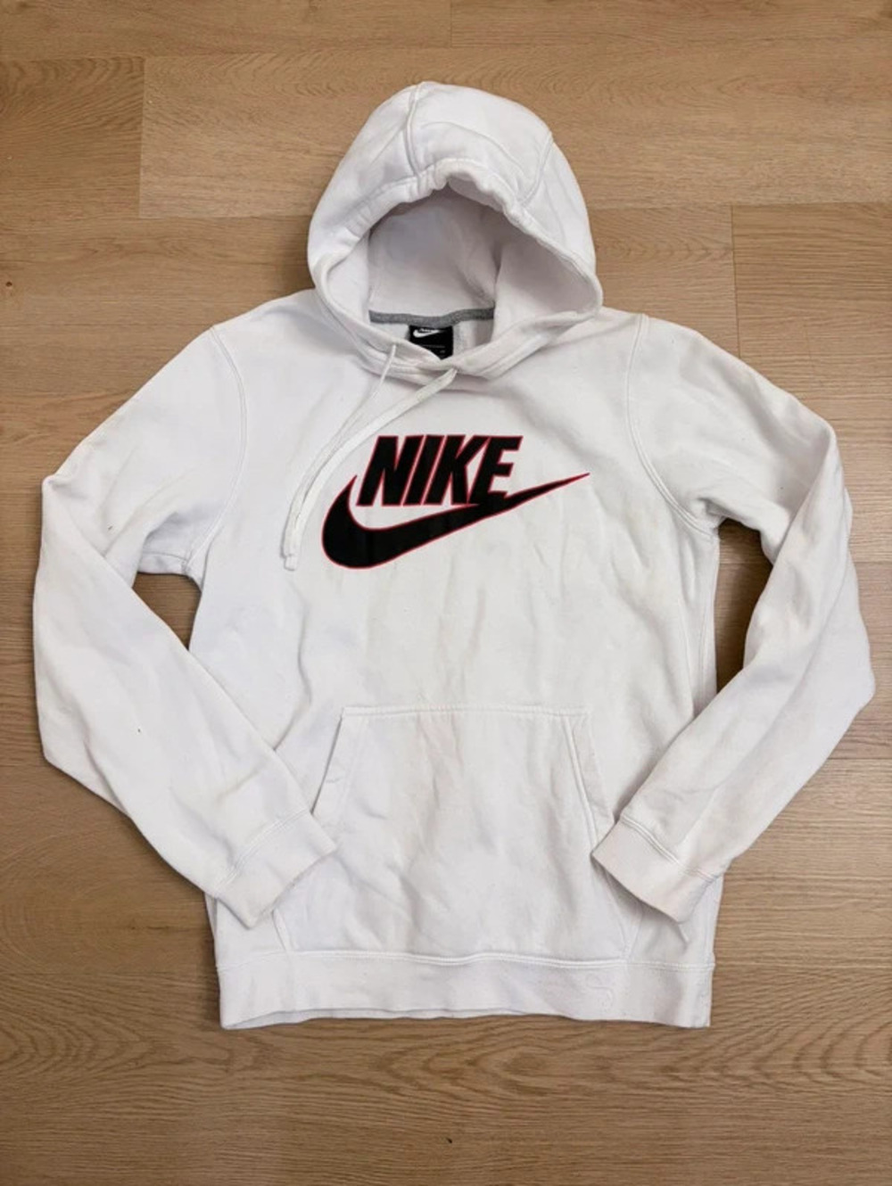 Nike Sportswear White Logo Hoodie Men’s Small